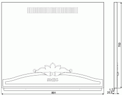Стеновая панель Smeg KIT1CC9PX