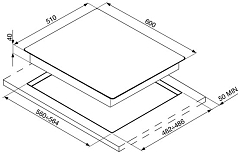 Варочная панель Smeg PV640B