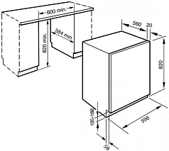 Встраиваемая стирально-сушильная машина Smeg LSTA146S