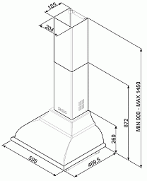 Вытяжка Smeg KC16P